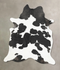Black and White X-Large Brazilian Cowhide Rug 7'6