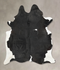 Black and White XX-Large Brazilian Cowhide Rug 8'11