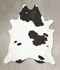 Black and White XX-Large Brazilian Cowhide Rug 8'11