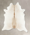 Ivory with Beige XX-Large Brazilian Cowhide Rug 8'8