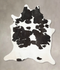 Black and White XX-Large Brazilian Cowhide Rug 8'9