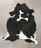 Black and White X-Large Brazilian Cowhide Rug 7'8