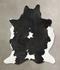 Black and White XX-Large Brazilian Cowhide Rug 8'8