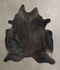 Solid Black XX-Large Brazilian Cowhide Rug 8'4