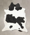 Black and White XX-Large Brazilian Cowhide Rug 8'1