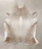 Champagne XX-Large Brazilian Cowhide Rug 7'9