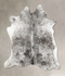Salt and Pepper Black X-Large Brazilian Cowhide Rug 6'10