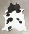 Black and White X-Large Brazilian Cowhide Rug 7'6