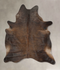 Dark Brindle XX-Large Brazilian Cowhide Rug 7'9