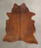 Solid Brown X-Large Brazilian Cowhide Rug 7'2