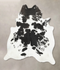 Black and White X-Large Brazilian Cowhide Rug 7'5