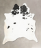 Black and White X-Large Brazilian Cowhide Rug 7'9