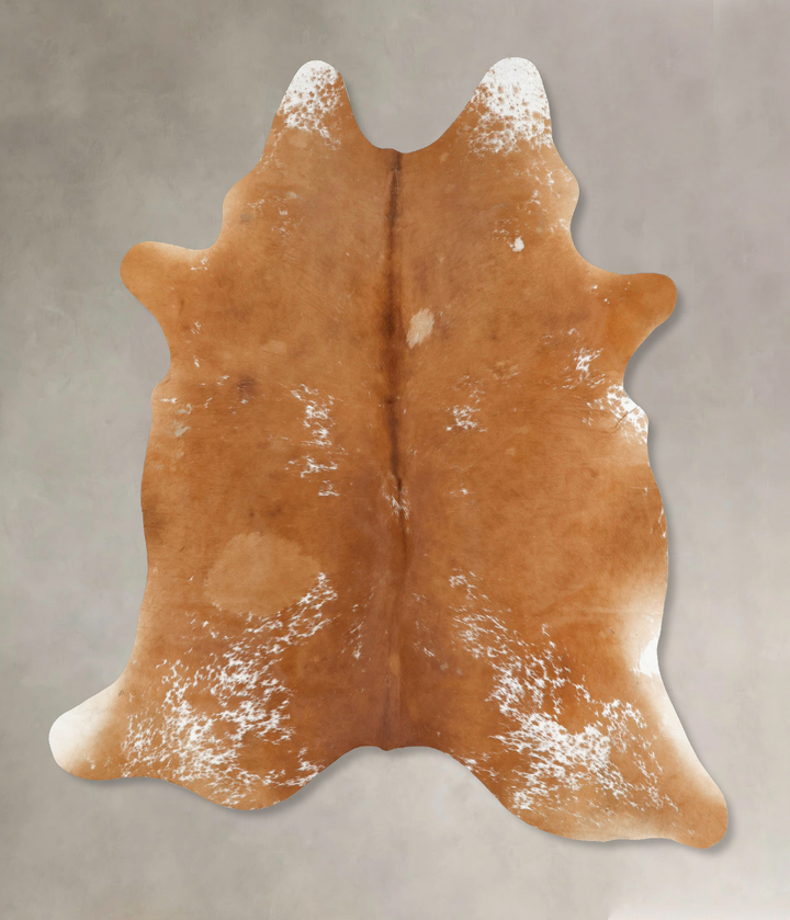 Salt and Pepper Brown XX-Large Brazilian Cowhide Rug 8'1"H x 6'7"W #B15745 by Hudson Hides