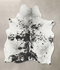 Salt and Pepper Black Large Brazilian Cowhide Rug 6'5