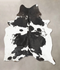 Black and White XX-Large Brazilian Cowhide Rug 8'5