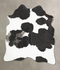 Black and White Large Brazilian Cowhide Rug 6'5