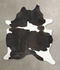 Black and White XX-Large Brazilian Cowhide Rug 8'7