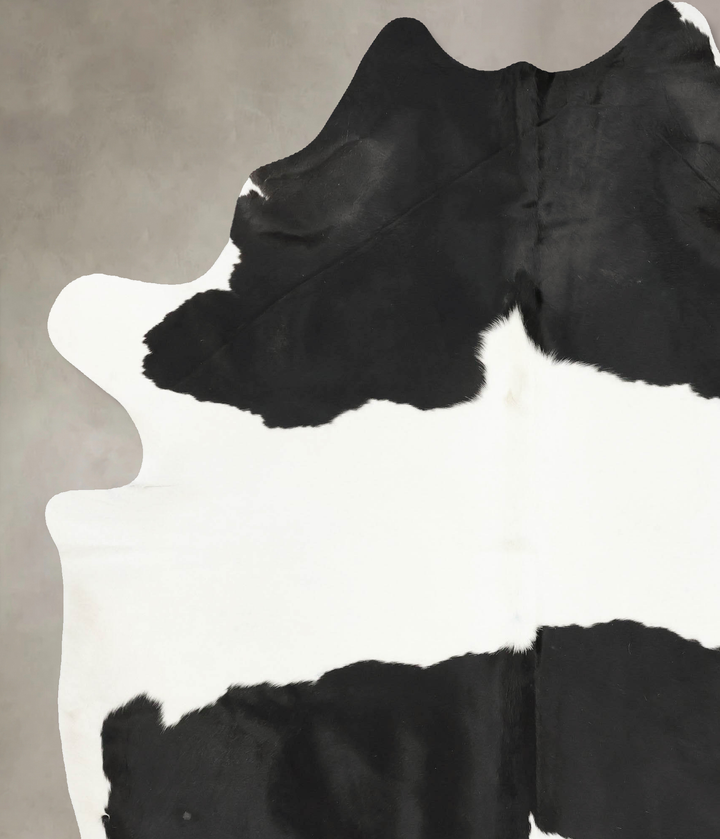 Black and White XX-Large Brazilian Cowhide Rug 8'6"H x 6'9"W #B15810 by Hudson Hides