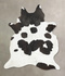 Black and White XX-Large Brazilian Cowhide Rug 8'5