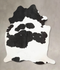Black and White X-Large Brazilian Cowhide Rug 7'6
