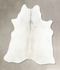 Light Grey Large Brazilian Cowhide Rug 6'6