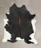 Black and White XX-Large Brazilian Cowhide Rug 8'9