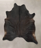 Solid Black XX-Large Brazilian Cowhide Rug 7'8