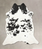 Black and White XX-Large Brazilian Cowhide Rug 8'8