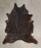 Chocolate XX-Large Brazilian Cowhide Rug 7'10