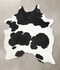 Black and White XX-Large Brazilian Cowhide Rug 9'1