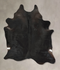 Solid Black XX-Large Brazilian Cowhide Rug 8'10