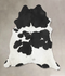 Black and White XX-Large Brazilian Cowhide Rug 8'10