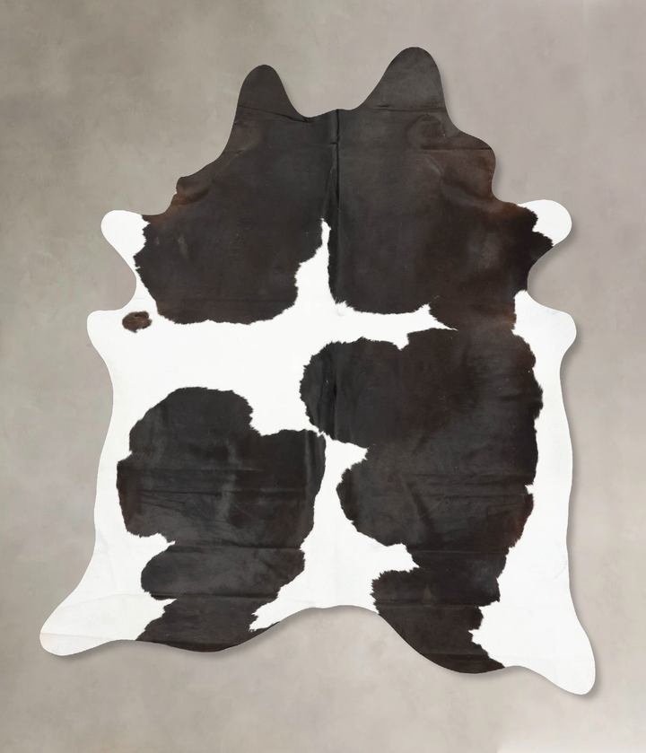 Black and White XX-Large Brazilian Cowhide Rug 8'1"H x 6'10"W #B15899 by Hudson Hides