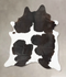 Black and White XX-Large Brazilian Cowhide Rug 8'1