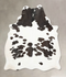 Black and White X-Large Brazilian Cowhide Rug 7'4