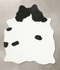 Black and White X-Large Brazilian Cowhide Rug 7'4