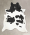 Black and White XX-Large Brazilian Cowhide Rug 7'11