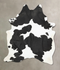 Black and White XX-Large Brazilian Cowhide Rug 8'4