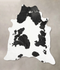 Black and White XX-Large Brazilian Cowhide Rug 8'5