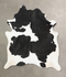 Black and White XX-Large Brazilian Cowhide Rug 8'5