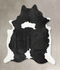 Black and White XX-Large Brazilian Cowhide Rug 8'5