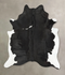 Black and White XX-Large Brazilian Cowhide Rug 8'3