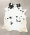Black and White X-Large Brazilian Cowhide Rug 7'7
