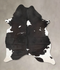 Black and White XX-Large Brazilian Cowhide Rug 8'11
