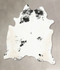 Black and White X-Large Brazilian Cowhide Rug 7'6