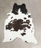Chocolate and White XX-Large Brazilian Cowhide Rug 8'8