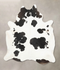 Black and White XX-Large Brazilian Cowhide Rug 7'11