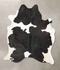 Black and White X-Large Brazilian Cowhide Rug 7'10