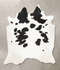 Black and White XX-Large Brazilian Cowhide Rug 8'7