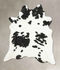 Black and White XX-Large Brazilian Cowhide Rug 7'8